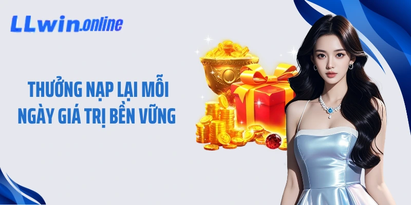 Thưởng nạp lại mỗi ngày giá trị bền vững